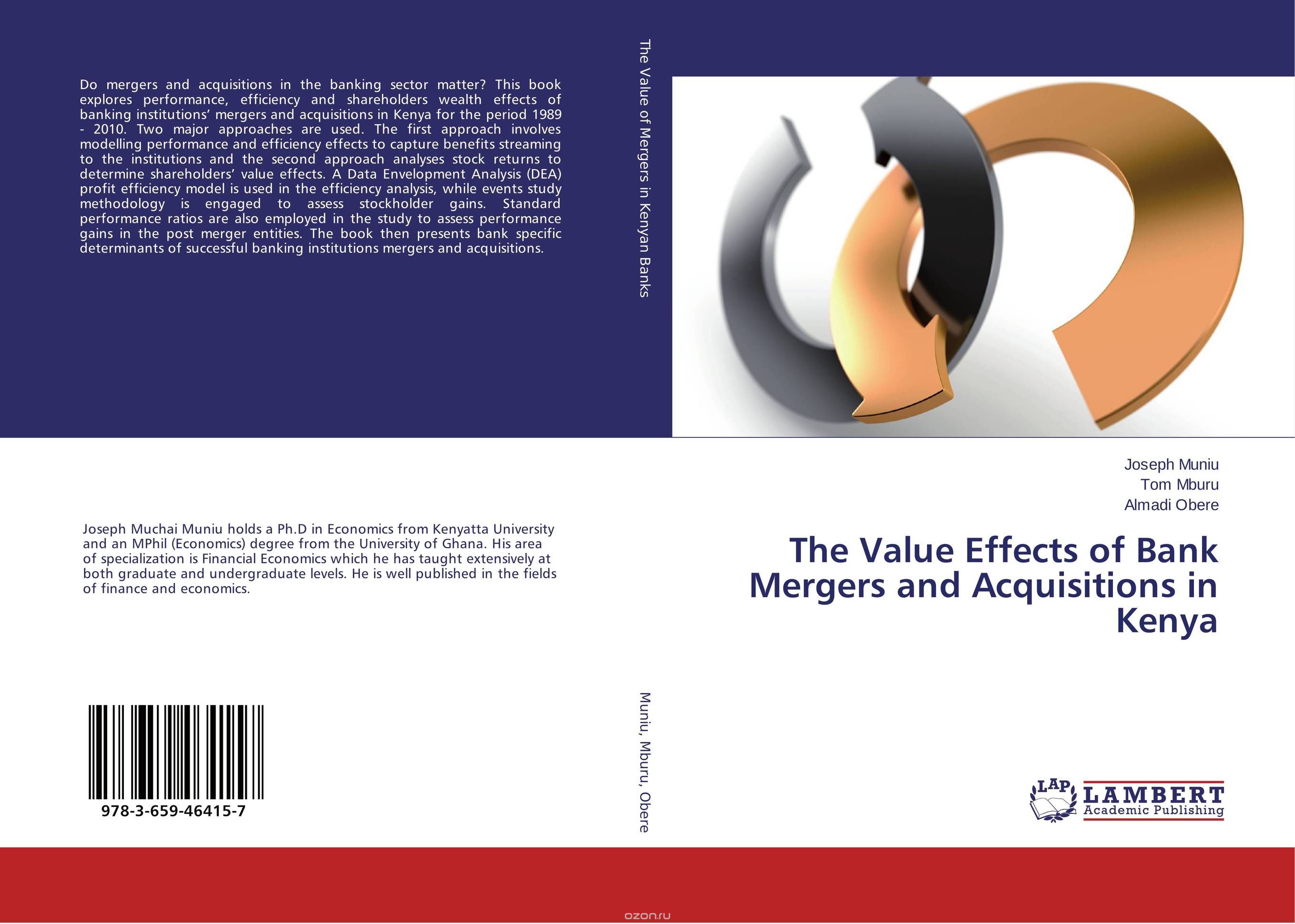 Скачать книгу "The Value Effects of Bank Mergers and Acquisitions in Kenya"