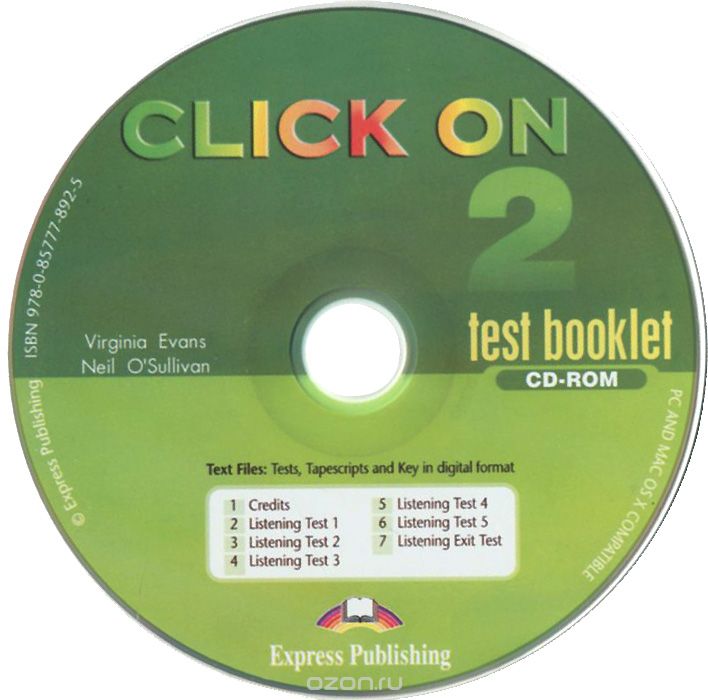 Скачать книгу "Click On 2: Test Booklet (аудиокурс на CD-ROM)"