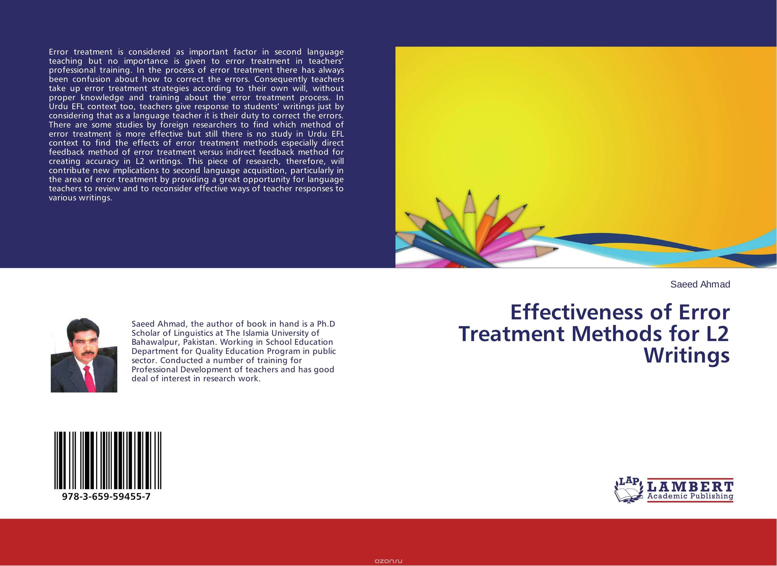 Effectiveness of Error Treatment Methods for L2 Writings