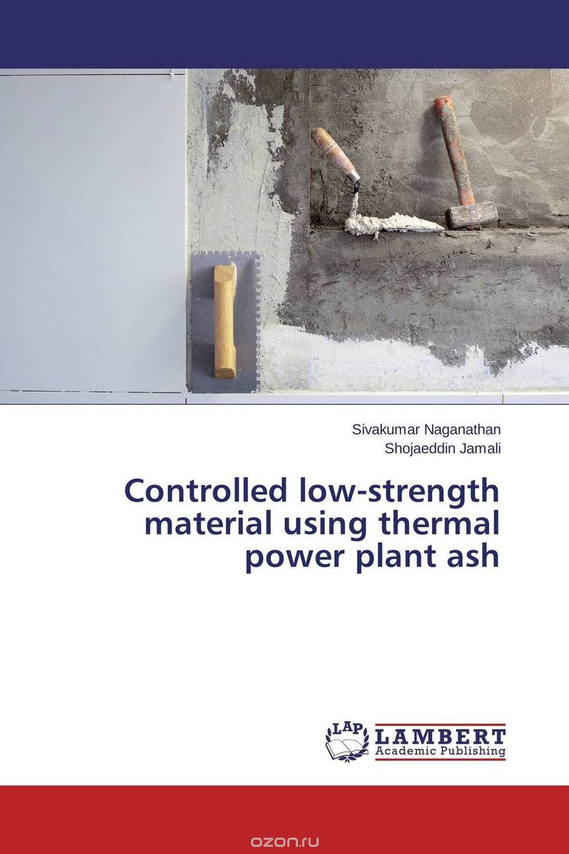 Controlled low-strength material using thermal power plant ash
