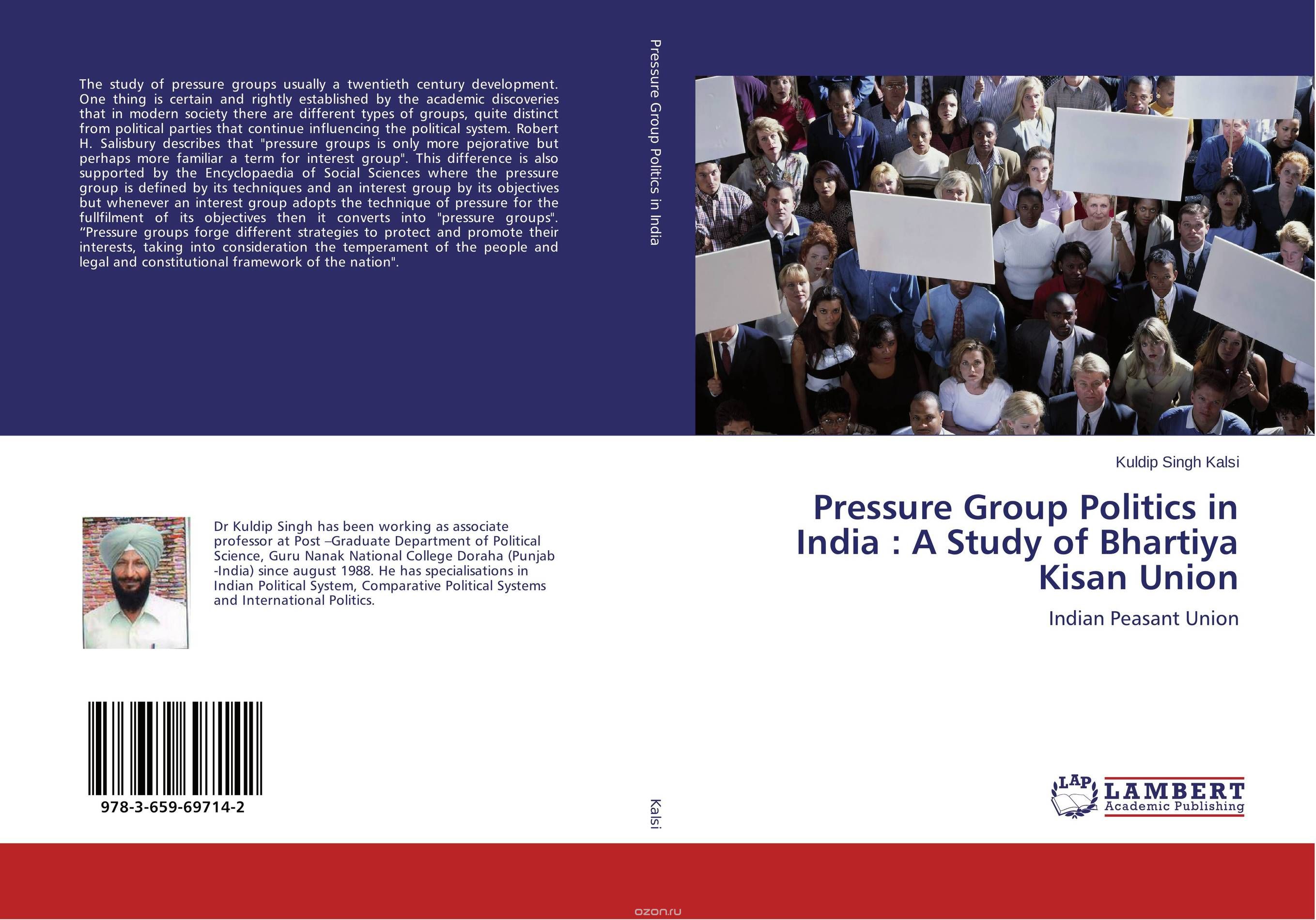 Pressure Group Politics in India : A Study of Bhartiya Kisan Union